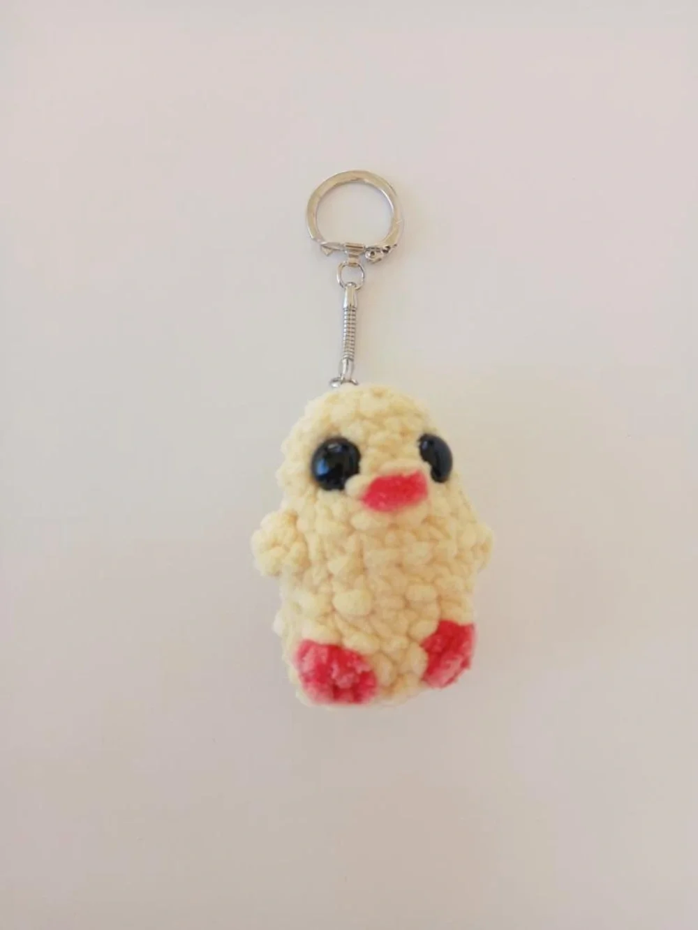 Handmade crochet duck stuffed keychain - Picture 2 of 5